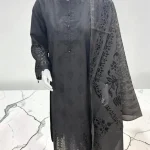Bonanza Satrangi Charcoal Grey 2-Piece Suit – full look on mannequin
